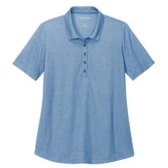 Port Authority® Ladies Fine Pique Blend Polo - LK830_aegeanblueheather_flat_front