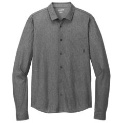 OGIO® Extend Long Sleeve Button-Up - OG161_blacktopheather_flat_front