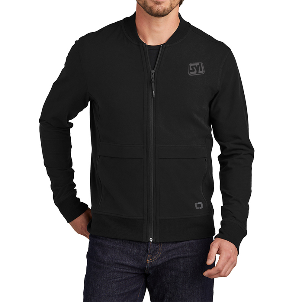 OGIO® Outstretch Full-Zip - OG830_blacktop_model_front