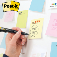 Post-it® Custom Printed Notes – 4″ x 4″ - Post-it Custom Printed Notes 8211 in use