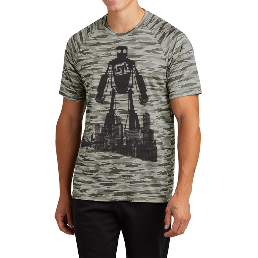Sport-Tek® Drift Camo Tee - ST375_silver_model_front