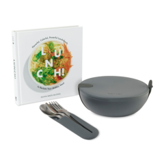 W&P Power Lunch & Book Bundle - W038P Power Lunch 038 Book Bundle 8211 Charcoal