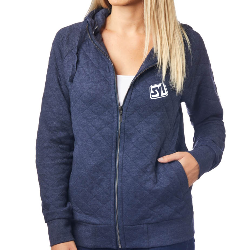 Ladies Quilted Cotton Fleece Hoodie - Show Your Logo