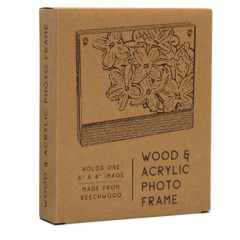 Wood and Acrylic Frame – 6″ x 4″ - woodacrylicframebox