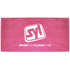 Premium Velour Beach Towel - BV1103-Hot-Pink