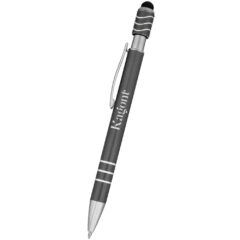 Spin Top Pen with Stylus - 11176_METGRA_Silkscreen