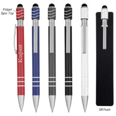 Spin Top Pen with Stylus - 11176_group