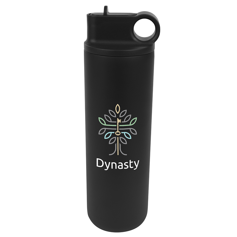 Roanoke Stainless Steel Bottle – 27 oz - 50037_BLK_Colorbritedrinkware
