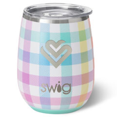 Swig Life™ Pretty in Plaid Stemless Wine Cup -14 oz - 50065_Plaid_Laser