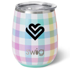 Swig Life™ Pretty in Plaid Stemless Wine Cup -14 oz - 50065_Plaid_Silkscreen