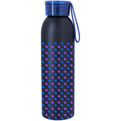 Full Color Darby Aluminum Bottle – 22 oz - 55302_MATBLKBLU_Megabrite