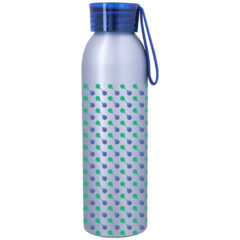 Full Color Darby Aluminum Bottle – 22 oz - 55302_SILBLU_Megabrite