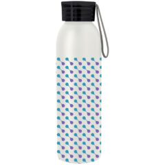 Full Color Darby Aluminum Bottle – 22 oz - 55302_WHTSMK_Megabrite