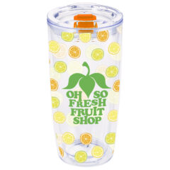 Everest Clarity Tumbler with Insert – 19 oz - 55964_CLRORN_Clear_Insert