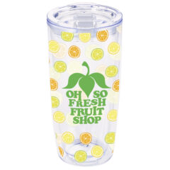 Everest Clarity Tumbler with Insert – 19 oz - 55964_CLRWHT_Clear_Insert