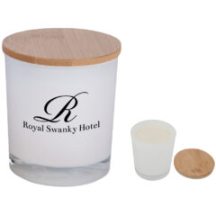 Bamboo Soy Candle - 9230_WHT_Ceramic
