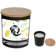 Bamboo Soy Candle with Full Color Label - 99230_BLK_Label