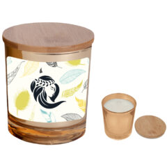Bamboo Soy Candle with Full Color Label - 99230_GLD_Label