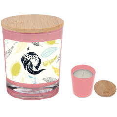 Bamboo Soy Candle with Full Color Label - 99230_PNK_Label