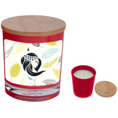 Bamboo Soy Candle with Full Color Label - 99230_RED_Label