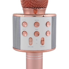 Smartphone Compatible Karaoke Microphone with Speaker - R-70-ROSE-GOLD-FOCUS-RGB-scaled