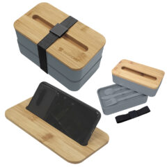 Stackable Bento Box with Phone Stand - 75021_GRABLK_Laser