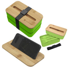 Stackable Bento Box with Phone Stand - 75021_LIMBLK_Laser