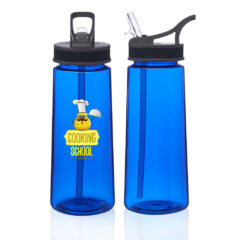 Sports Water Bottle with Straw – 22 oz - BLUE-35071-pg210-blue-zoom