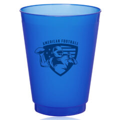 Flex Frosted Plastic Stadium Cup – 16 oz - Blue-289337-ff16-blue-zoom
