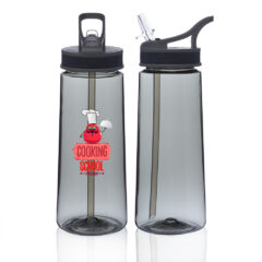 Sports Water Bottle with Straw – 22 oz - CHARCOAL-638831-pg210-charcoal-zoom