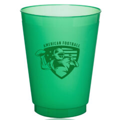 Flex Frosted Plastic Stadium Cup – 16 oz - Green-658477-ff16-green-zoom