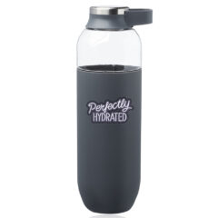 Strike Plastic Water Bottle with Carrier Handle – 27 oz - Grey-419152-wb346-grey-zoom