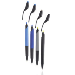 Classic Twist 2-in-1 Plastic Stylus Pen - HIGHLIGHTER-COLOR-DISPLAY-843014-BP290_BLUE_HIGH_LIGHTER_DISPLAY_1K