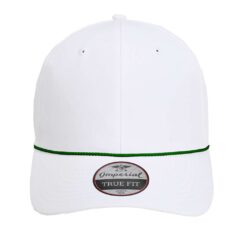 Imperial The Wingman Cap - Imperial_7054_White-_Dark_Green_Front_High