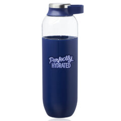 Strike Plastic Water Bottle with Carrier Handle – 27 oz - Navy-Blue-162390-wb346-navy-blue-zoom