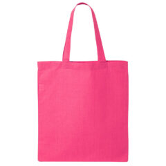 Q-Tees Economical Tote Bag - Q-Tees_QTB_Hot_Pink_Front_High