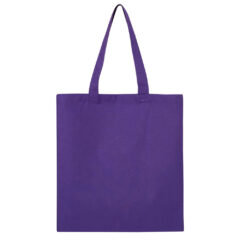 Q-Tees Economical Tote Bag - Q-Tees_QTB_Purple_Front_High
