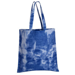 Q-Tees Tie-Dyed Canvas Bag - Q-Tees_TD800_Cloudy_Blue_Front_High