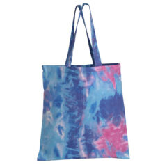 Q-Tees Tie-Dyed Canvas Bag - Q-Tees_TD800_Cotton_Candy_Front_High