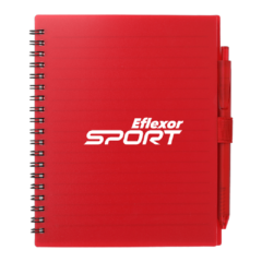 FSC® Recycled Spiral Notebook w/ RPET Pen - SM-5268RD_D_FR-1