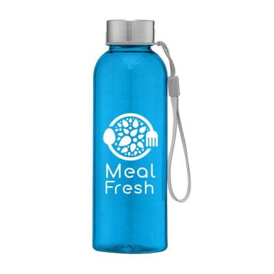 Skye RPET Water Bottle with Wrist Strap 8211 17 oz 8211 Dark Blue