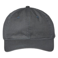 The Game Ultralight Cotton Twill Cap - The_Game_GB510_Charcoal_Front_High