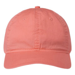 The Game Ultralight Cotton Twill Cap - The_Game_GB510_Melon_Front_High