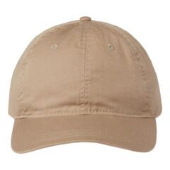 The Game Ultralight Cotton Twill Cap - The_Game_GB510_Tan_Front_High