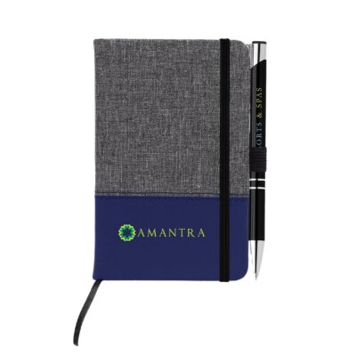 Twain Notebook and Trs-Chic Pen Gift Set 8211 Blue