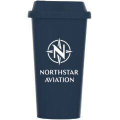 Costa Rica Wheat Plastic Tumbler – 16 oz - WCQ-GS-Midnight Blue