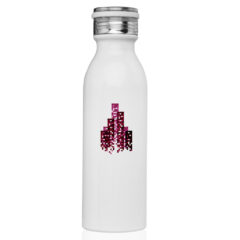 Echo Stainless Steel Water Bottle – 20 oz - White-367600-sb239-white-zoom