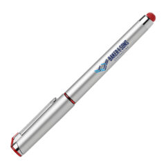 Islander Silver Gel Pen with Stylus - afc-c_6