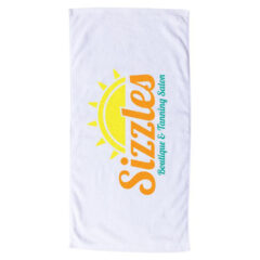 White Coastal Beach Towel - b3060wh-1686552977