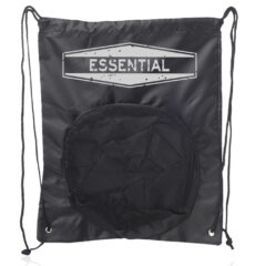 Tybee Ball Carrier Drawstring Sports Pack - black1